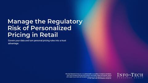 Thought model representing Manage the Regulatory Risk of Personalized Pricing