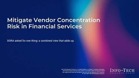 Thumbnail for Mitigate Vendor Concentration Risk in Financial Services