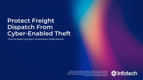 Thought model representing Protect Freight Dispatch From Cyber-Enabled Theft