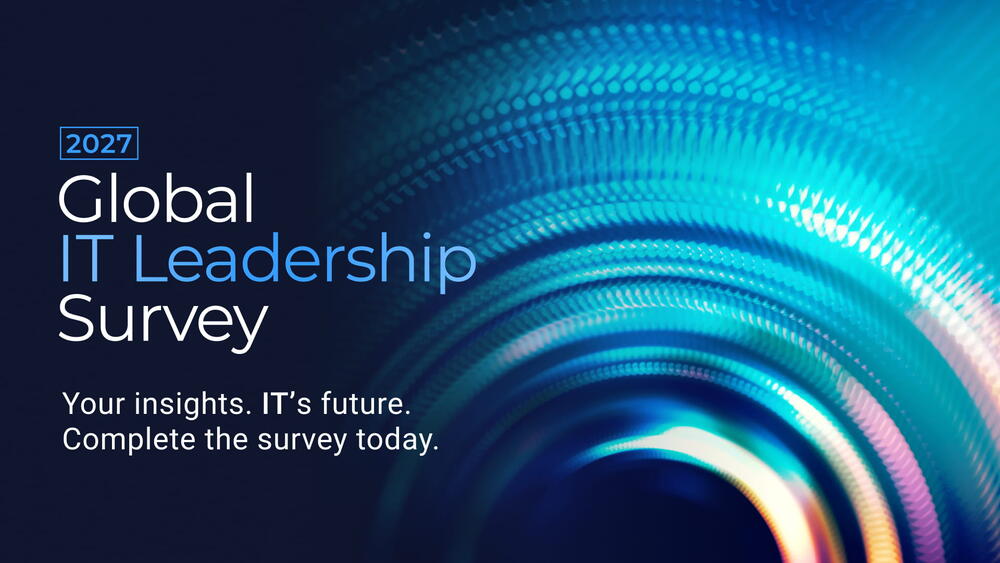 Thought model representing 2027 Global IT Leadership Survey 