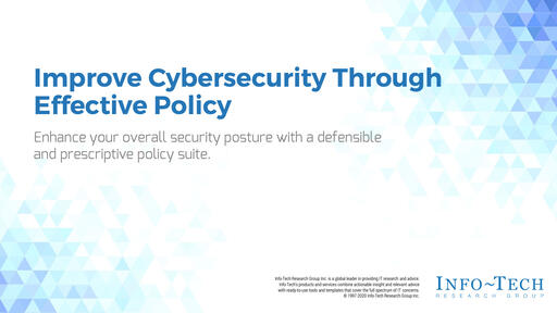 Webinar - Improve Your Cybersecurity Posture Through Effective Policy ...