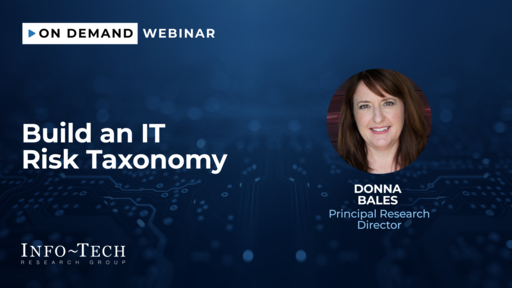 Webinar: Build an IT Risk Taxonomy | Info-Tech Research Group