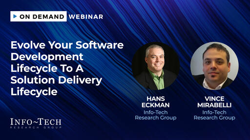 Webinar: Evolve Your Software Development Lifecycle | Info-Tech ...