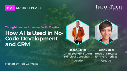 Creatio: How AI Is used in No Code Development and CRM | Info-Tech ...