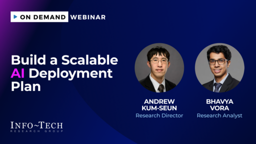 Webinar: Build a Scalable AI Deployment Plan | Info-Tech Research Group