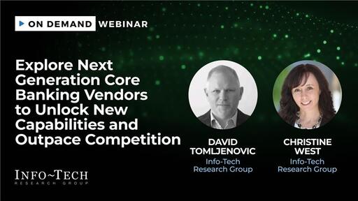 Industry Webinar: Explore Next Generation Core Banking Vendors | Info ...